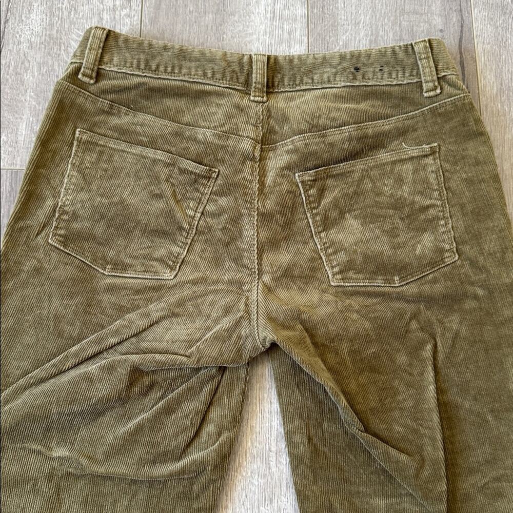 Y2K Polo Jeans Ralph Lauren Corduroy Pants Green Straight Leg Sz 4 Low Rise - Picture 6 of 6